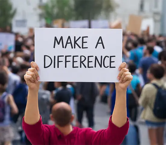 MAKING A DIFFERENCE STARTS WITH US.